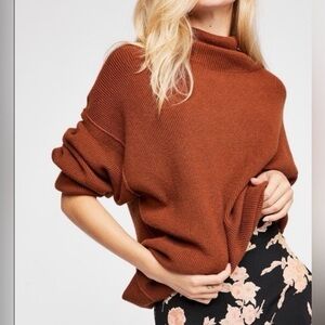 FREE PEOPLE Softly Structured Tunic Sweater | Oversized Cozy Knit Granola Girl